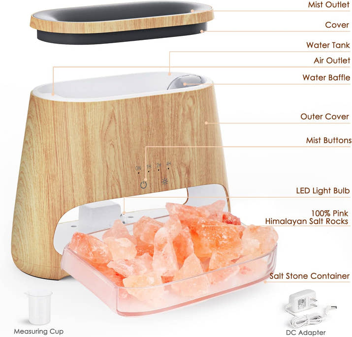 Himalayan Salt Lamp & Essential Oil Diffuser